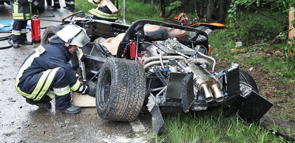 Ford GT40 - wypadek
