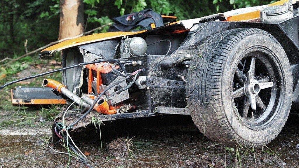 Ford GT40 - wypadek