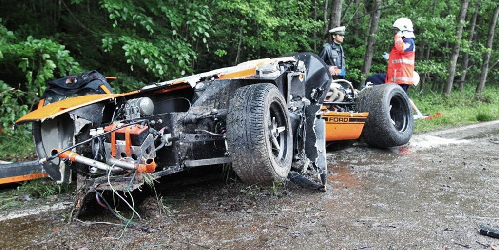 Ford GT40 - wypadek