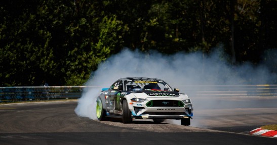 Vaughn Gittin Jr i Ford Mustang RTR
