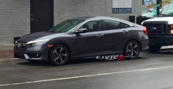 Nowa Honda Civic sfotografowana bez kamuflażu
