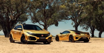 Honda NSX i Civic Type R w złocie. Obchody 50-lecia marki w Australii