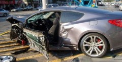Hyundai Genesis Coupe po wypadku