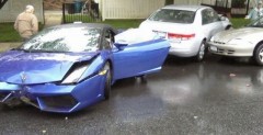 Lamborghini Gallardo LP560-4 Spyder - wypadek