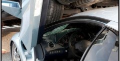 Lamborghini Murcielago i Hyundai Santa Fe - wypadek