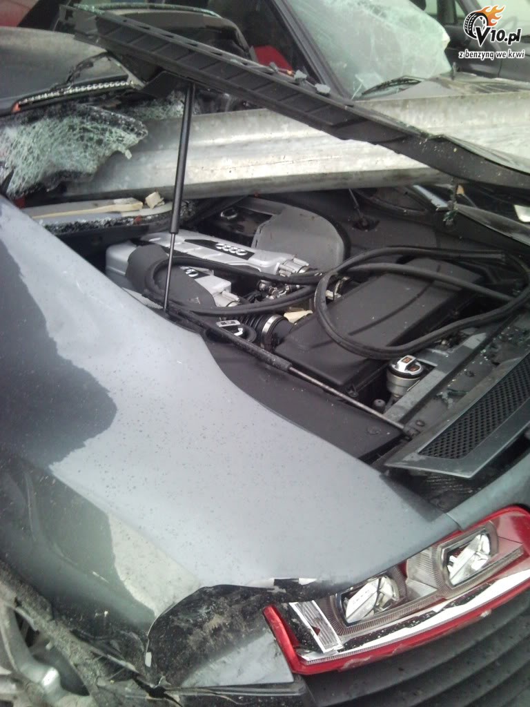 Audi R8 - przeraajcy wypadek