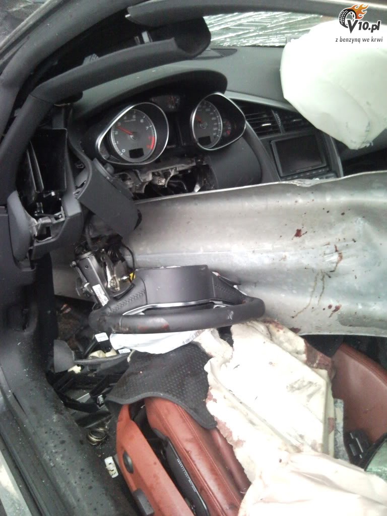 Audi R8 - przeraajcy wypadek