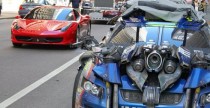 Auta przyapane na planie filmu Transformers 3