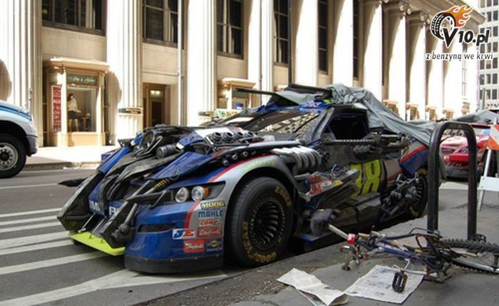 Auta przyapane na planie filmu Transformers 3
