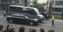 Cadillac Baracka Obamy uwiziony na rampie