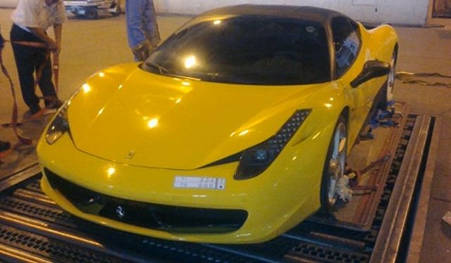 Ferrari 458 Italia - wypadek