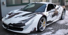 Ferrari 458 Italia z zamaskowanym nadwoziem