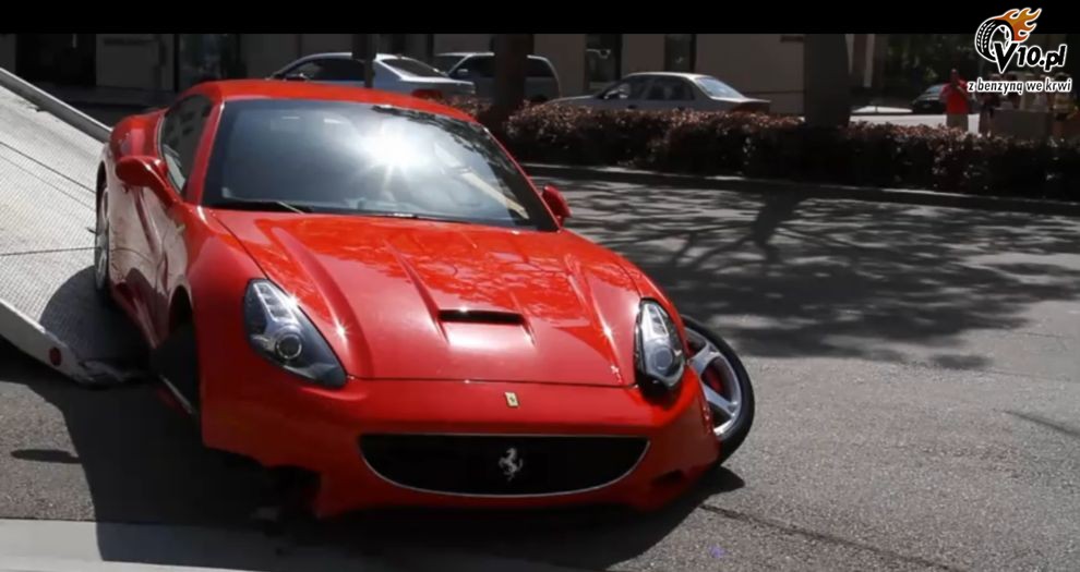 Ferrari California - wypadek