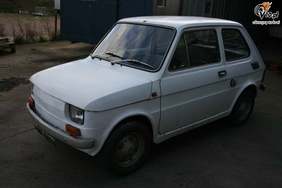 Fiat 126p z motocyklowym sercem
