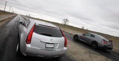 Hennessey Cadillac Sport Wagon vs Nissan GT-R