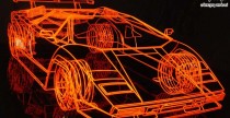 Lamborghini Countach - model szkieletowy