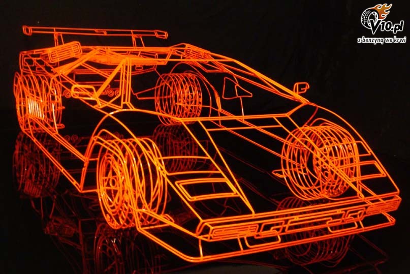 Lamborghini Countach - model szkieletowy