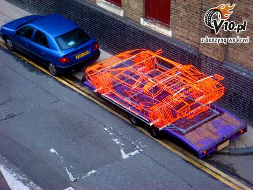 Lamborghini Countach - model szkieletowy
