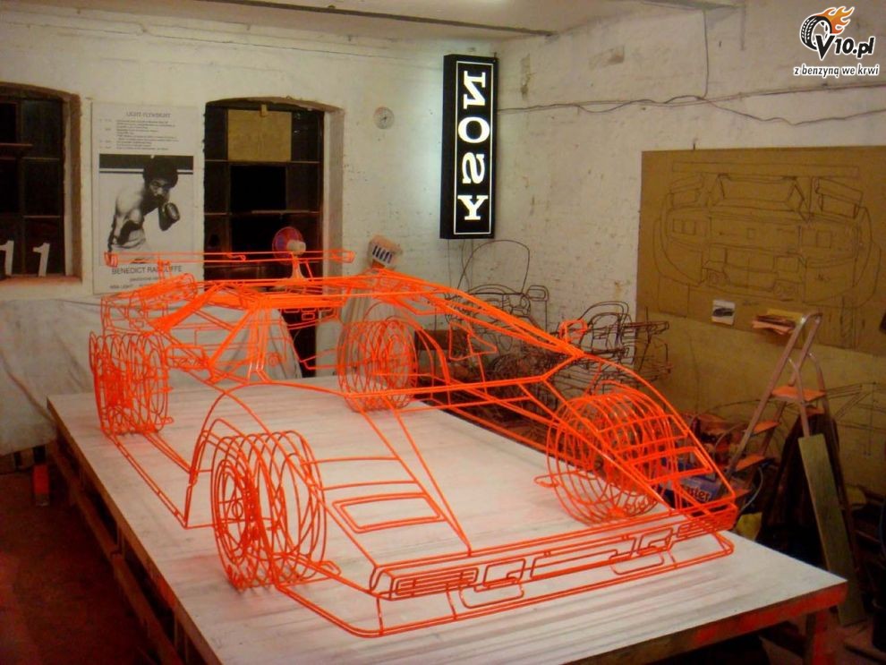 Lamborghini Countach - model szkieletowy