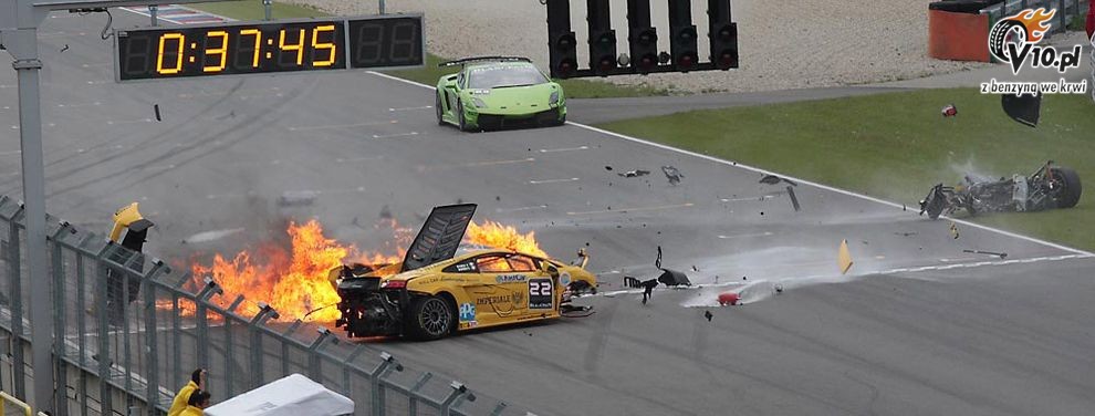 Lamborghini Gallardo LP560-4 - wypadek