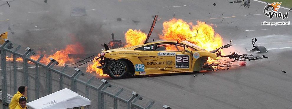 Lamborghini Gallardo LP560-4 - wypadek