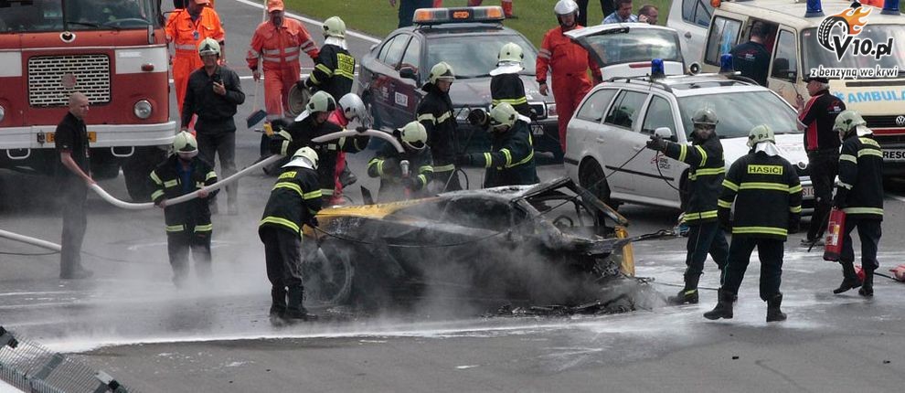 Lamborghini Gallardo LP560-4 - wypadek
