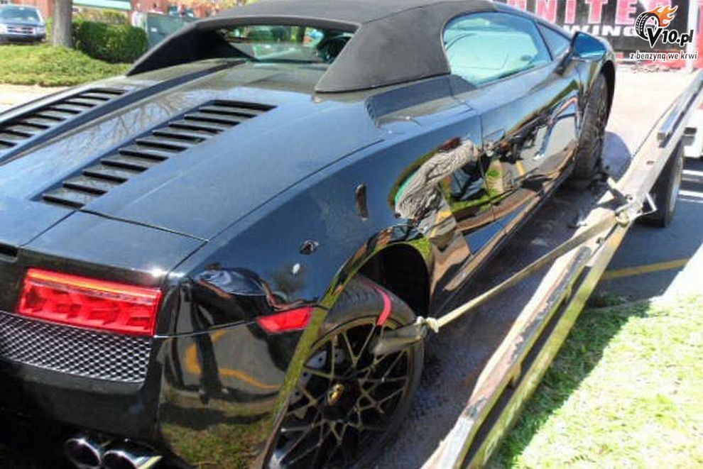 Lamborghini Gallardo - wypadek