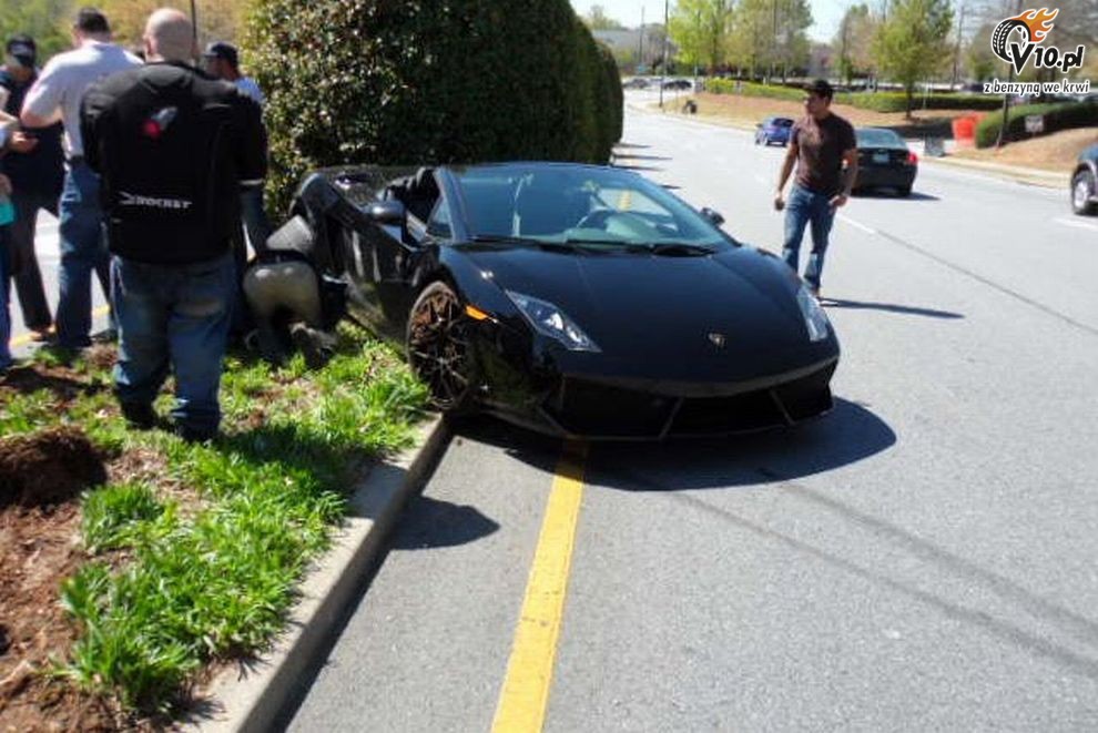 Lamborghini Gallardo - wypadek