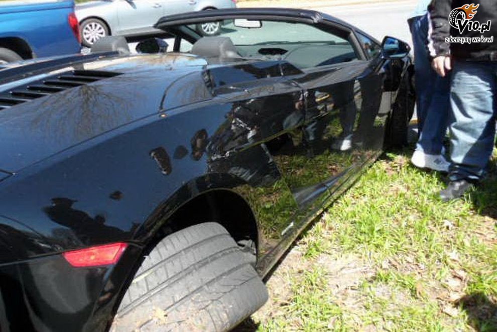 Lamborghini Gallardo - wypadek