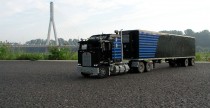 Kenworth K100 Aerodyne Refer Trailer z klockw Lego