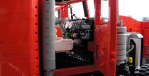 Kenworth W900 Longnose Flatber Trailer z klockw Lego
