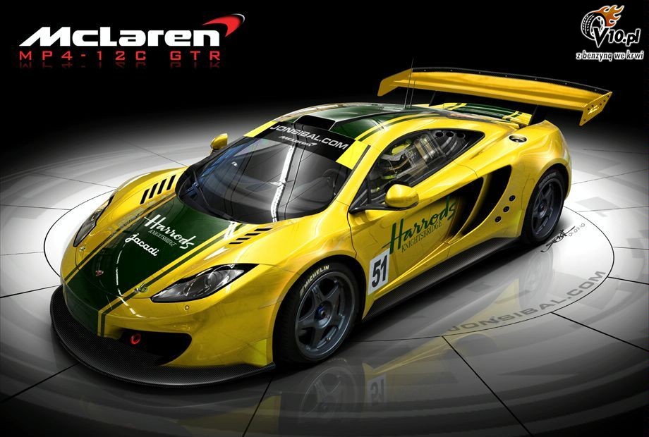 Nowy McLaren MP4-12C GTR - wizualizacja