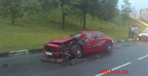Mercedes SLS AMG Gullwing - wypadek