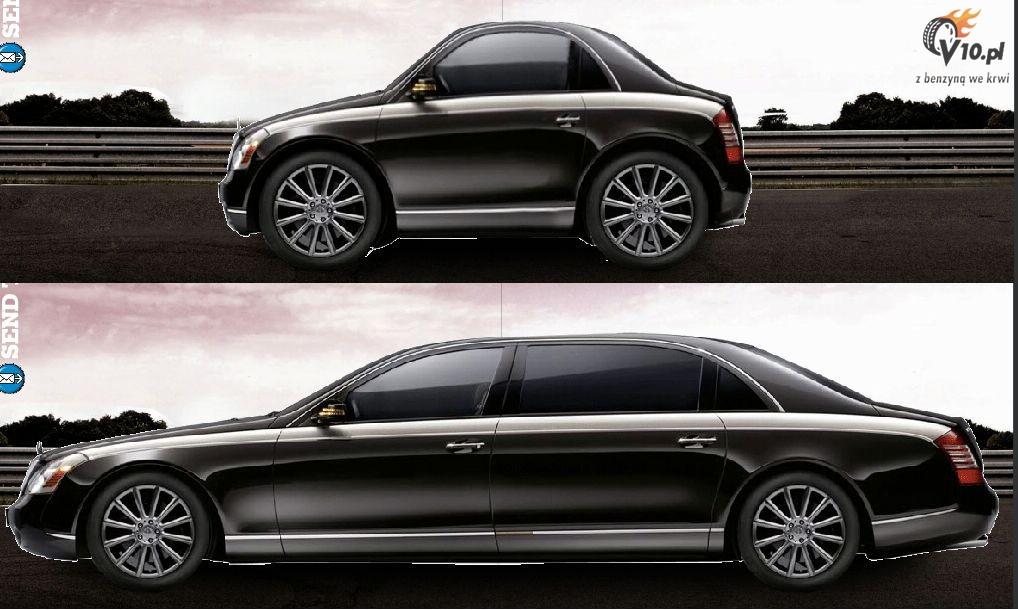 Maybach 62 i jego miejski odpowiednik