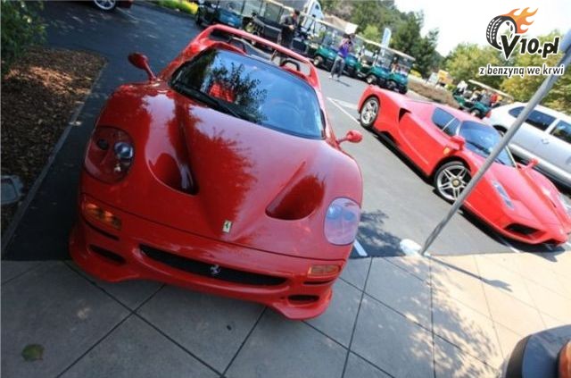 Modele Ferrari na miejscach dla niepenosprawnych