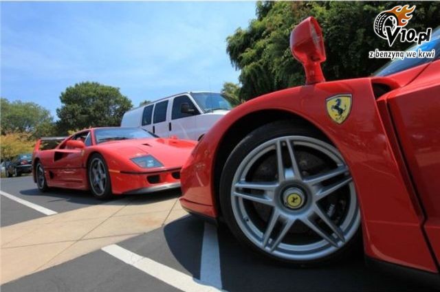Modele Ferrari na miejscach dla niepenosprawnych