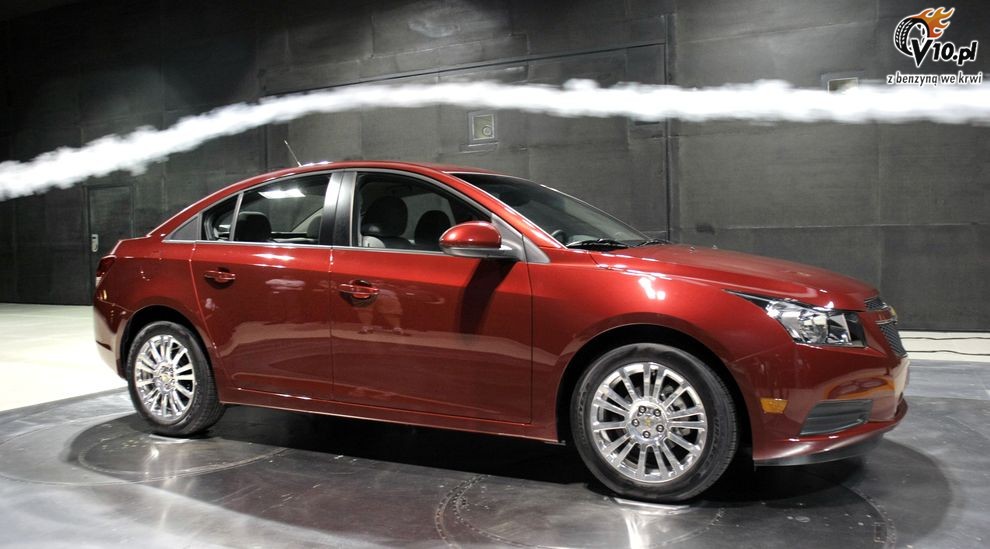 Chevrolet Cruze w tunelu aerodynamicznym