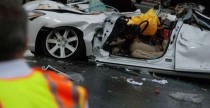 Niesamowity wypadek i kierowca-szczciarz