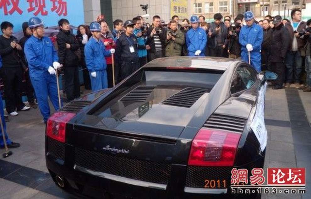 Lamborghini Gallardo - przed zniszczeniem