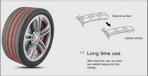 Discolor Tire