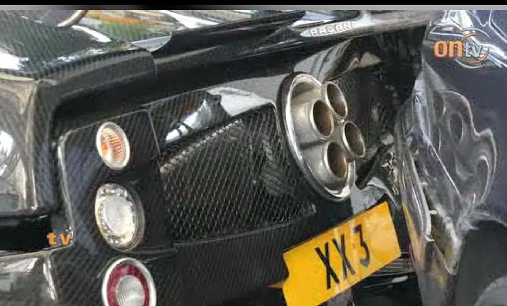 Pagani Zonda F - wypadek