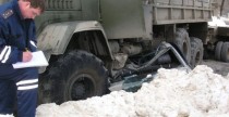 Pijany kierowca ciarwki kontra Mercedes