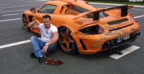 Porsche Carrera GT Gemballa - wypadek