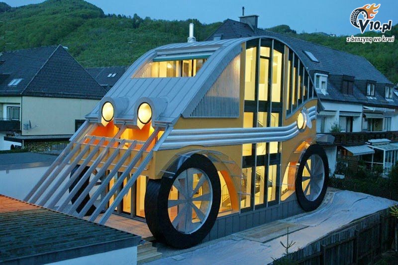 Dom inspirowany Volkswagenem Beetle