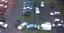 Zablokowany na parkingu