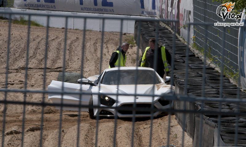Zenvo ST1 - wypadek na torze