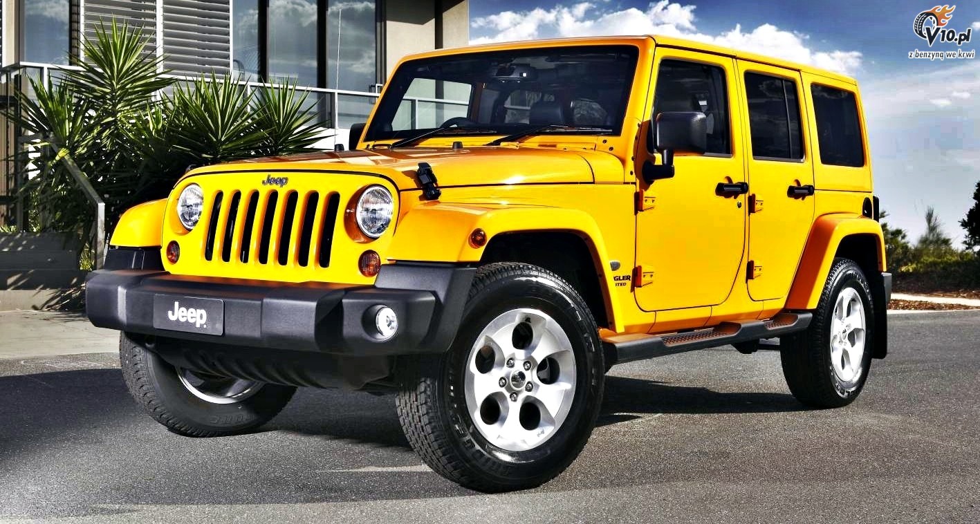 Yellow jeep wrangler 2014 #5