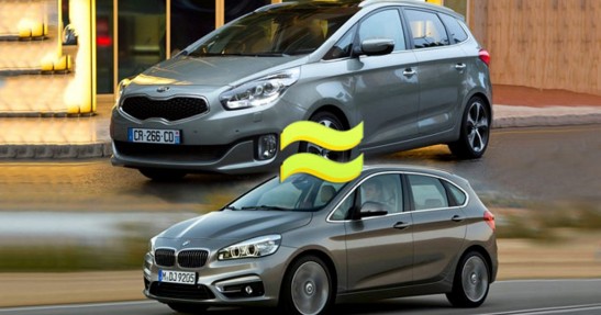 Kia Carens vs BMW serii 2 AT