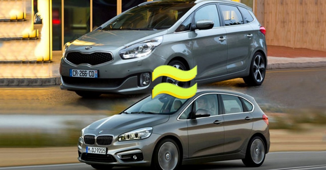 Kia Carens vs BMW serii 2 AT