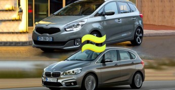 BMW serii 2 Active Tourer vs Kia Carens - kto kogo skopiował?